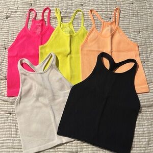 Women's Ribbed Tank Top - Multi-Color Pack